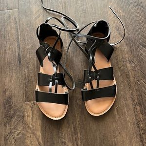 Size 8 Black Gladiator Sandals from Old Navy